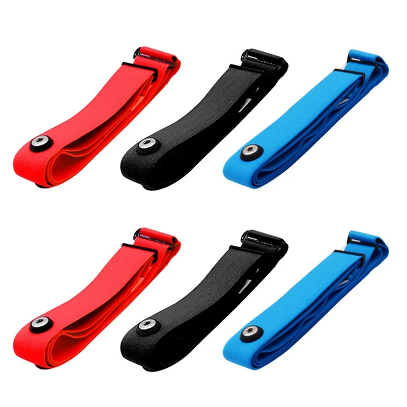 

6Pcs For Magene Heart Rate Chest Strap Adjustable Elastic Strap For Polar Wahoo Garmin Sports A