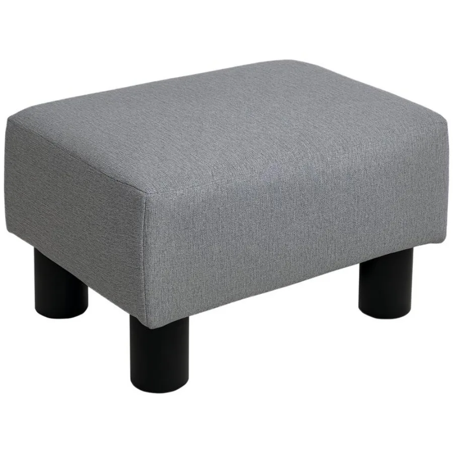 

Living Room Footrest Rectangular Bench with Wooden Frame for Living Room 40X30X24 cm Grey