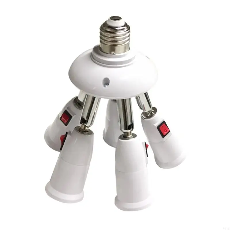 E27 Splitter 2/3/4/5 Heads LED Bulbs Base Adjustable LED Light Holder Adapter Socket Converter Holder Lighting Accessory
