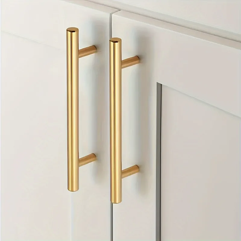 

Matte Golden Stainless Steel Cabinet Pulls - 5" Drawer Handles with 3" Hole Spacing for Kitchen & Home