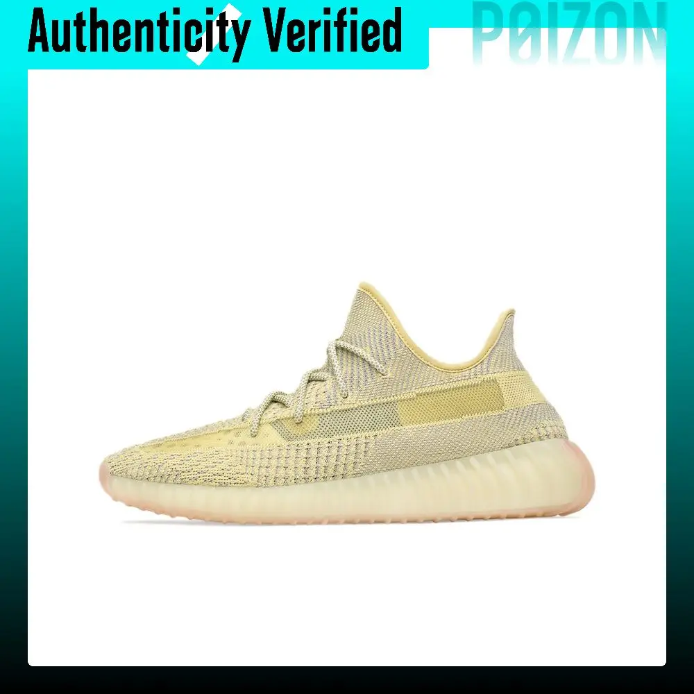 Adidas Originals Yeezy Boost 350 V2 Angel Antlia Low top Sports Casual Shoes Unisex Dirty Yellow FV3250