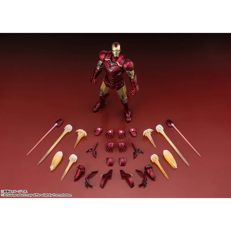 

In Stock Bandai S.H.Figuarts Iron Man Mark 6 THE INFINITY SAGA Action Figure Anime Model Collectible Toys Gift