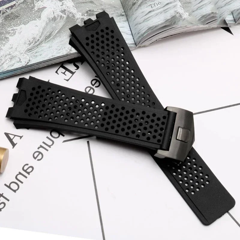 Высококачественный силикон, подходит для TAG HEUER Carrera Series, ремешок для часов для мужчин, вогнутый выпуклый интерфейс, ремешок для часов, браслет 22 мм