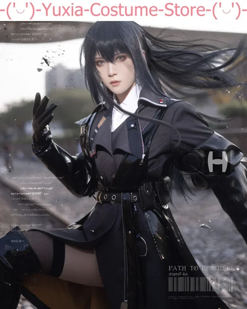 Path To Nowhere Rahu Windbreaker Leather Skirts Cosplay Costume Cos Game Anime Party Uniform Hallowen Play Role Clothes Clothing