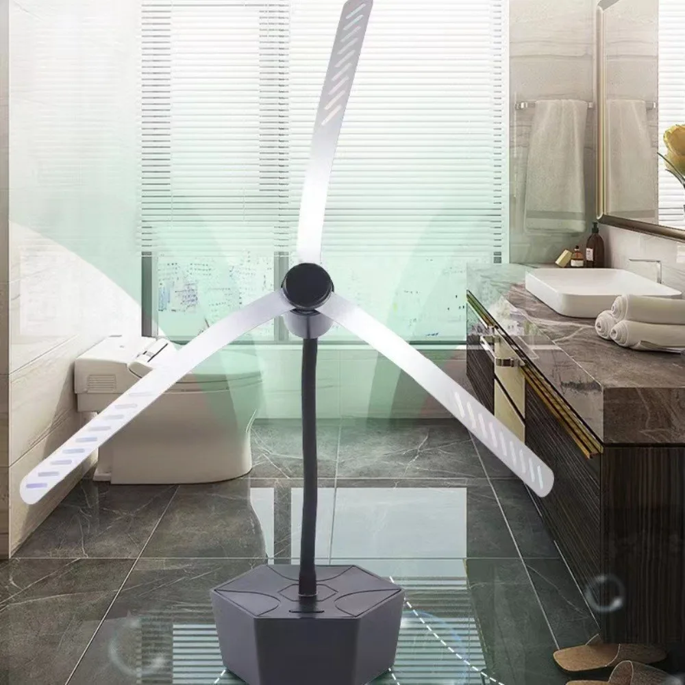 Ventilador repelente de moscas recargable por USB, fácil de llevar, portátil, puede conducir moscas, repelente de insectos, ventiladores seguros y sin sonido para comida y barbacoa