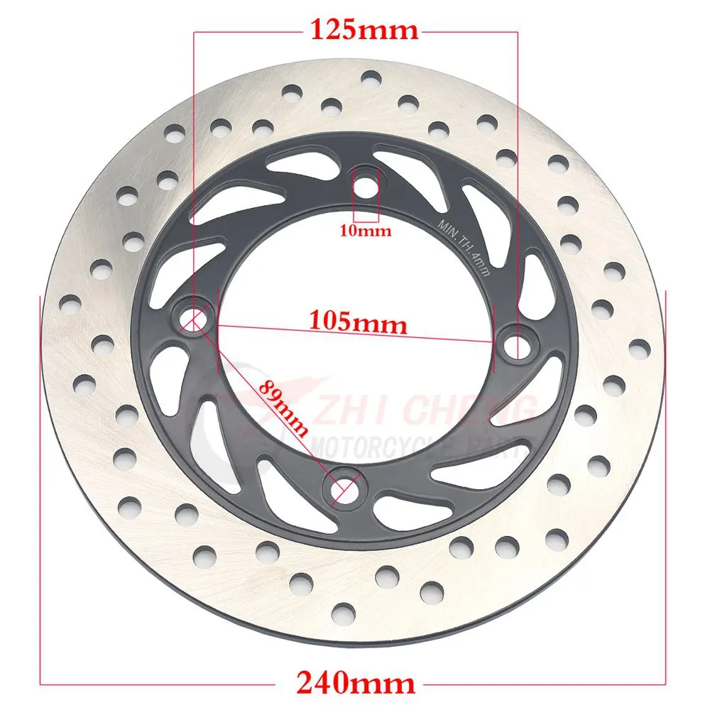 240mm Front/Rear Brake Disc Rotor For Honda NSS250 Forza MF04/MF06 NSS 250 2000-2008 SH150i SH 150i 2009-2020 SH 150 2001-2003