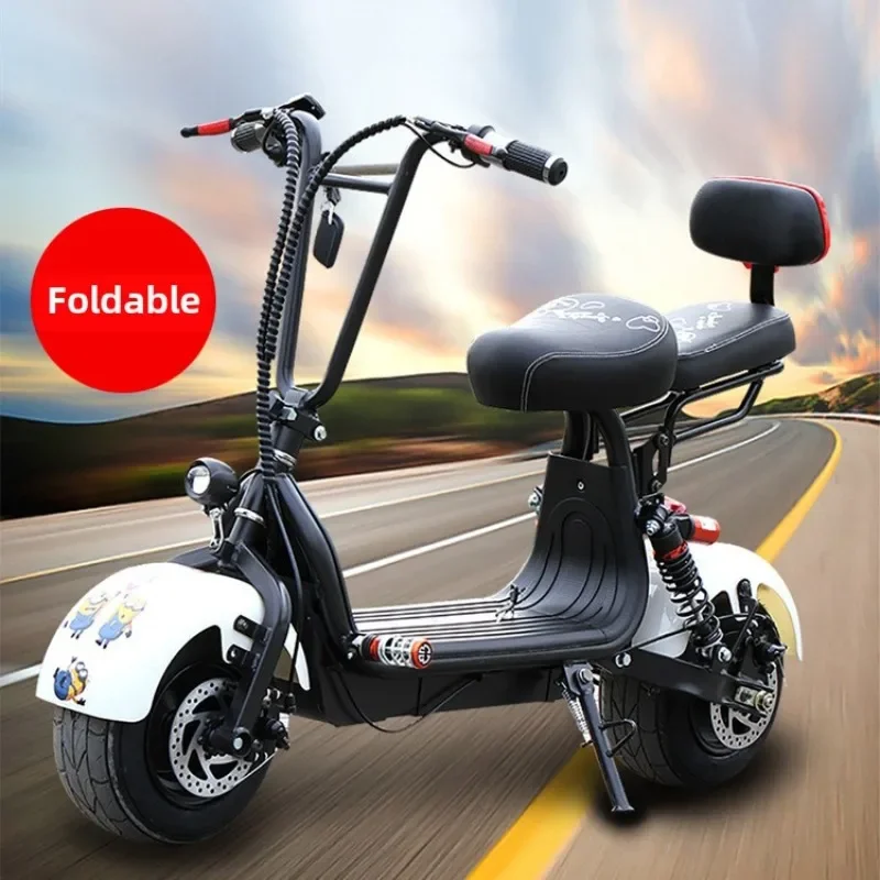 Manufacturer Small Harley Electric Car Folding Scooter Pedal Female Transport Two Wheel Mini Electric Scooter