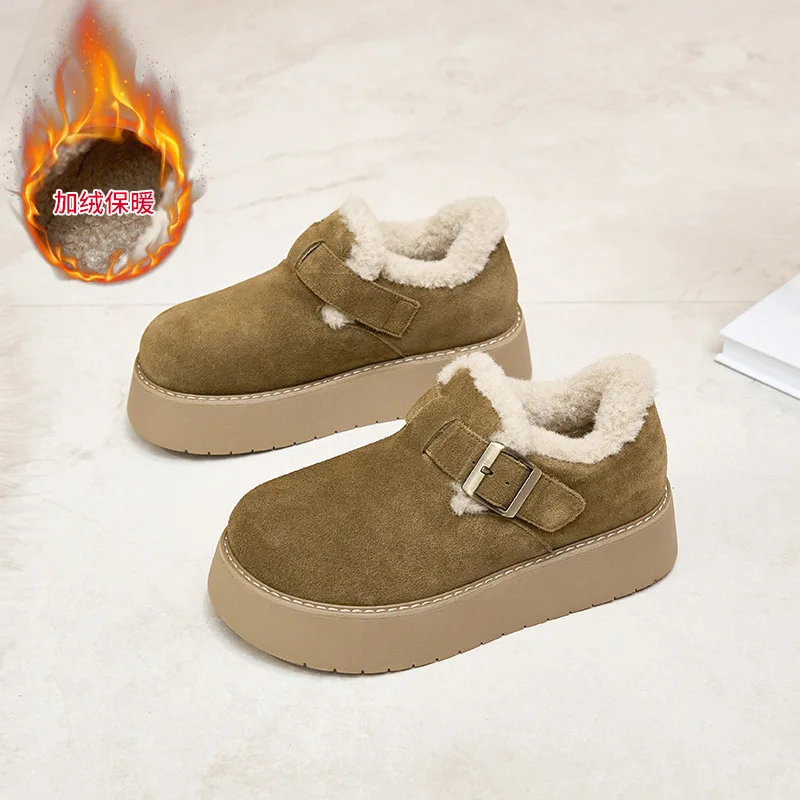 

Осень-зима 2022, новые модные утепленные женские зимние ботинки в европейском и американском стиле на флисовой подкладке, обувь Botas Mujer