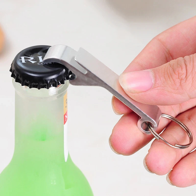 Décapsuleur de bouteille de bière portable 1/2/3/4/5/6 pièces, mini décapsuleur de poche en métal pour boissons