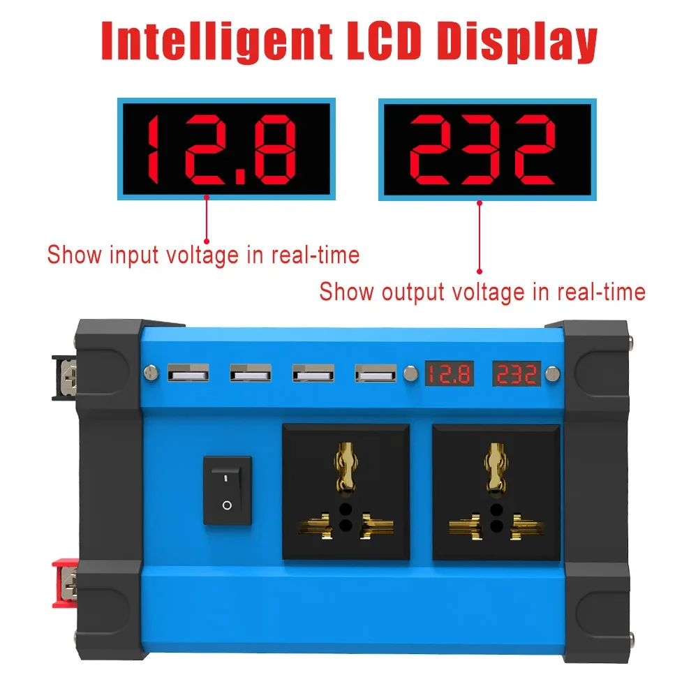 Solar System Combination 6000W Inverter 30A Controller 18W Solar Panel 12V to 220V/110V Smart Charge & Discharge Camping