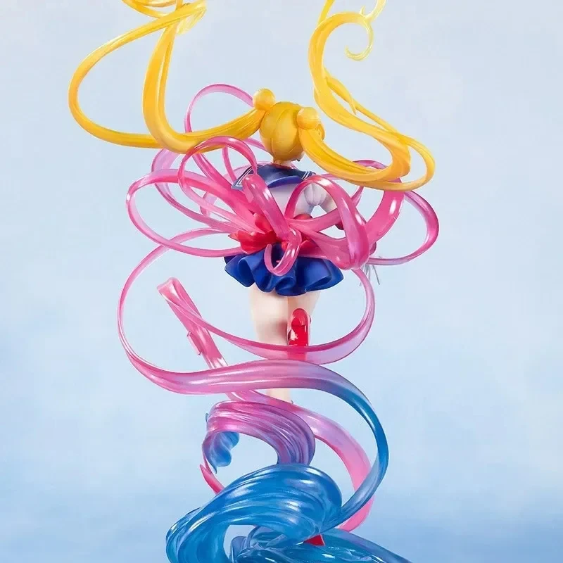 Sailor moon cristal transformação de energia kawaii anime figura ação menina estatueta modelo boneca decoração desktop coletar brinquedo presente