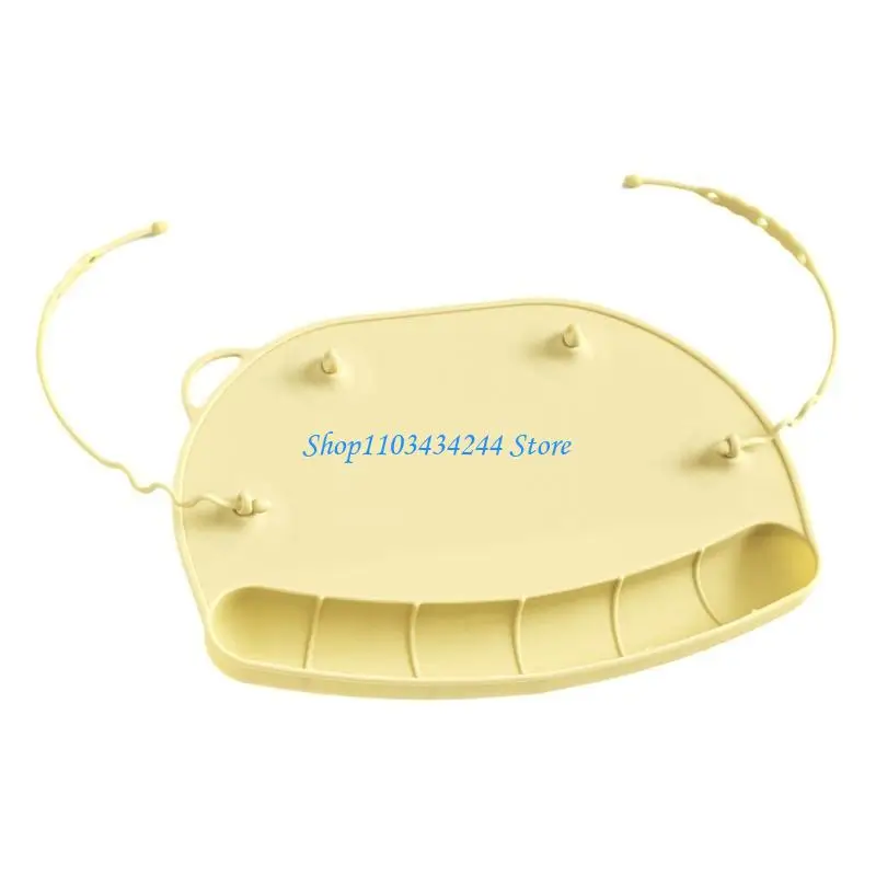 

Детский силиконовый коврик для столовых приборов с карманами для ловли еды, нескользящий коврик для стола для малышей