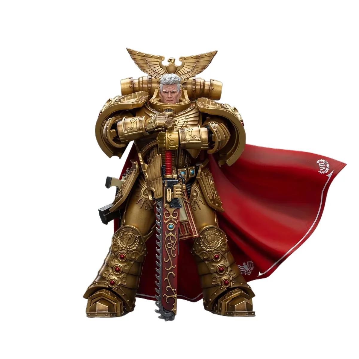 JOYTOY Warhammer 30k 1/18 Action Figure Imperial Fists Rogal Dorn Primarch of the Vllth Legion Model Collect Decor Toy Xmas Gift