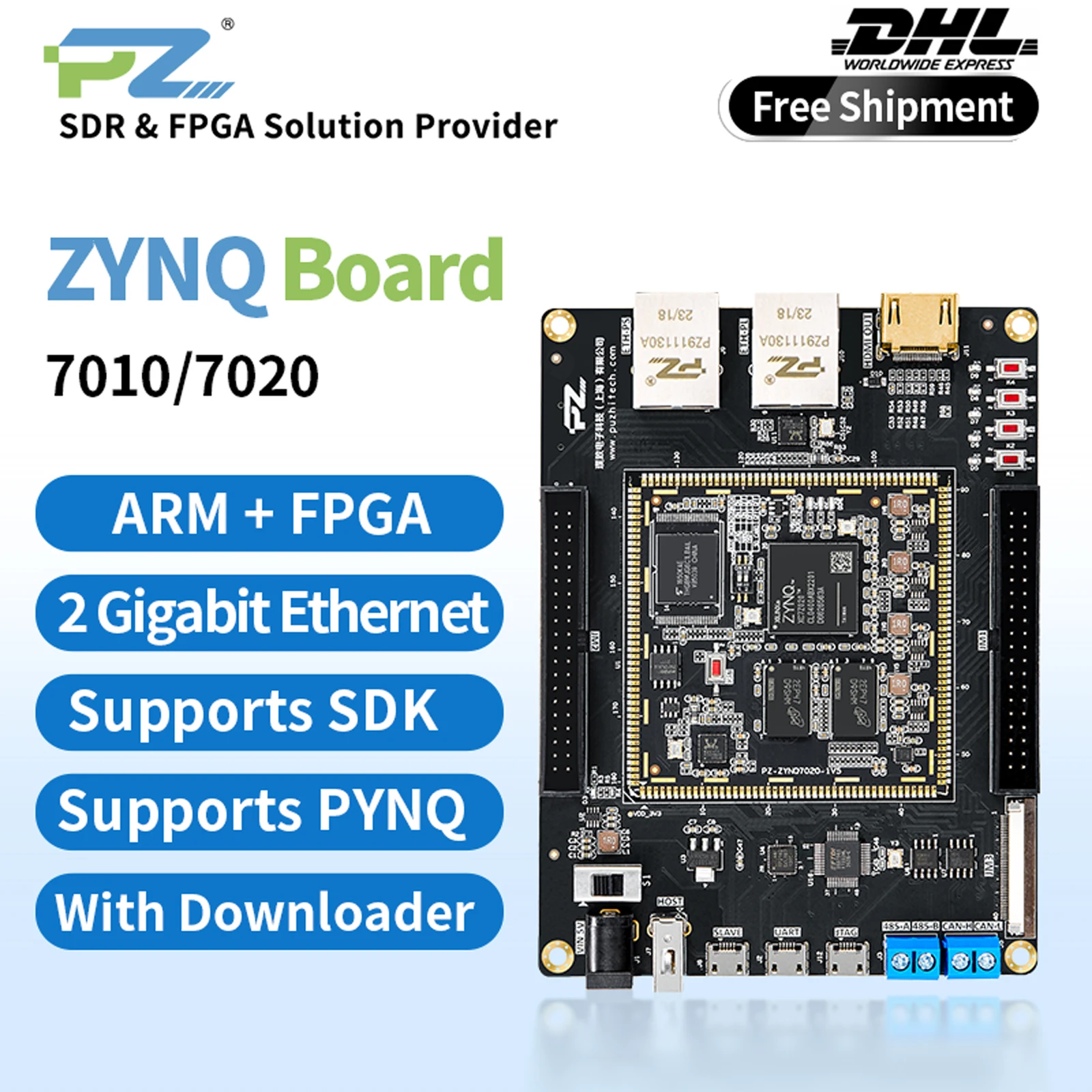 Puzhi PZ7010 PZ7020-KFB FPGA Development Board Xilinx ZYNQ7000 XC7Z010 XC7Z020 USB HDMI