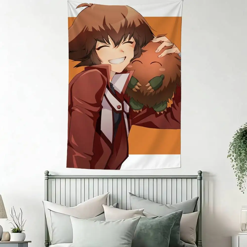 YU GI OH GX Hero J-Jaden Yuki Art Hanging Flag Wall Banner for Bedroom Home Outdoor Decoration