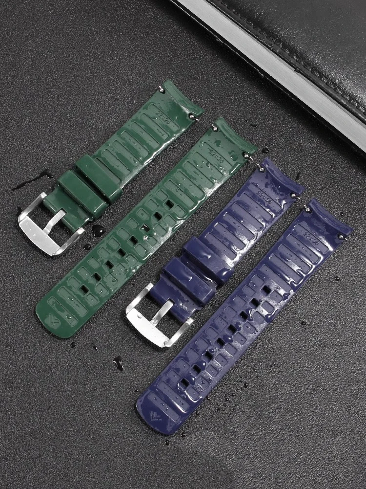 ل ميدو Multifort TV M049.526 مطاط مقاوم للمياه حزام ساعة اليد 22 مللي متر M049 واجهة منحنية ساعة سيليكون اكسسوارات حزام الساعات