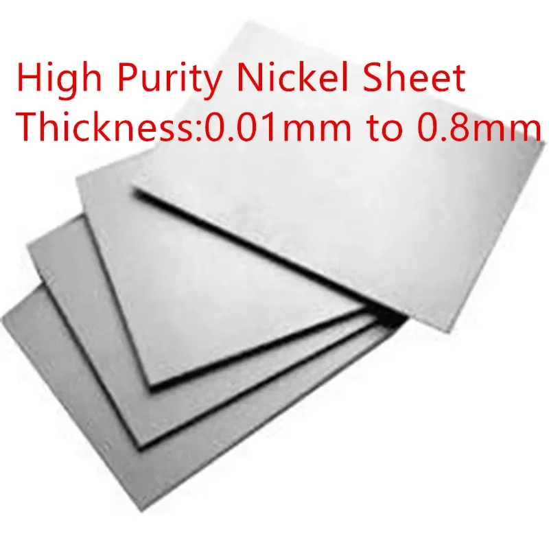 0.01 0.02 0.03 0.05 0.08 0.1 0.15 0.2mm Ni 99.9% Nickel Alloy Nickel Sheet Electroplated Nickel Wafer For Scientific Research