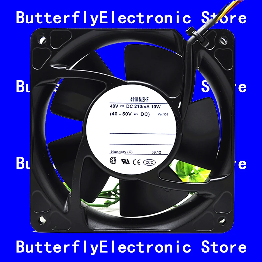 

NEW ORIGINAL 4118N/2HF 4118 N/2 HF 48VDC 12038 COOLING FAN 119 x 119 x 38 mm