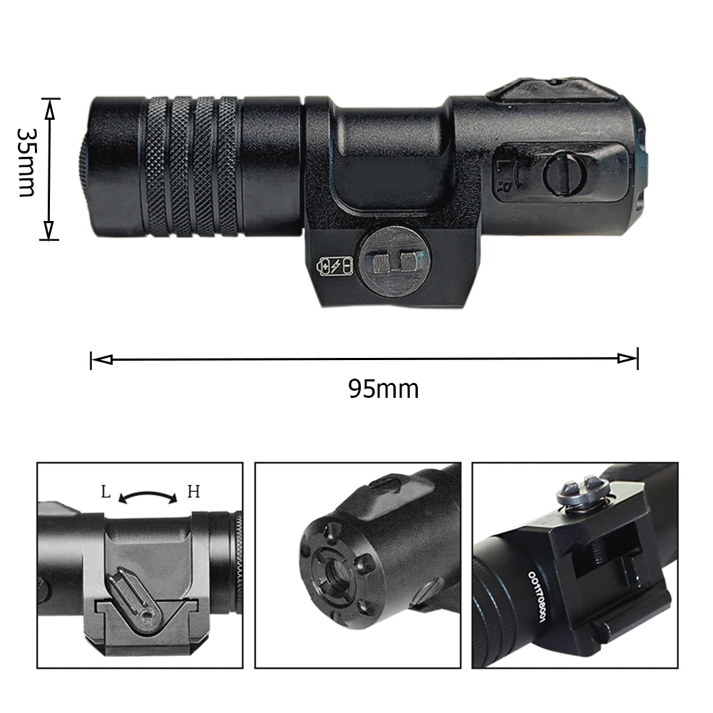 Imagem -02 - Visão Laser ir Ajustável para Caça Base Baixa Alumínio Impermeável Poderoso Ponteiro Tático Infravermelho Ak47 Ar15