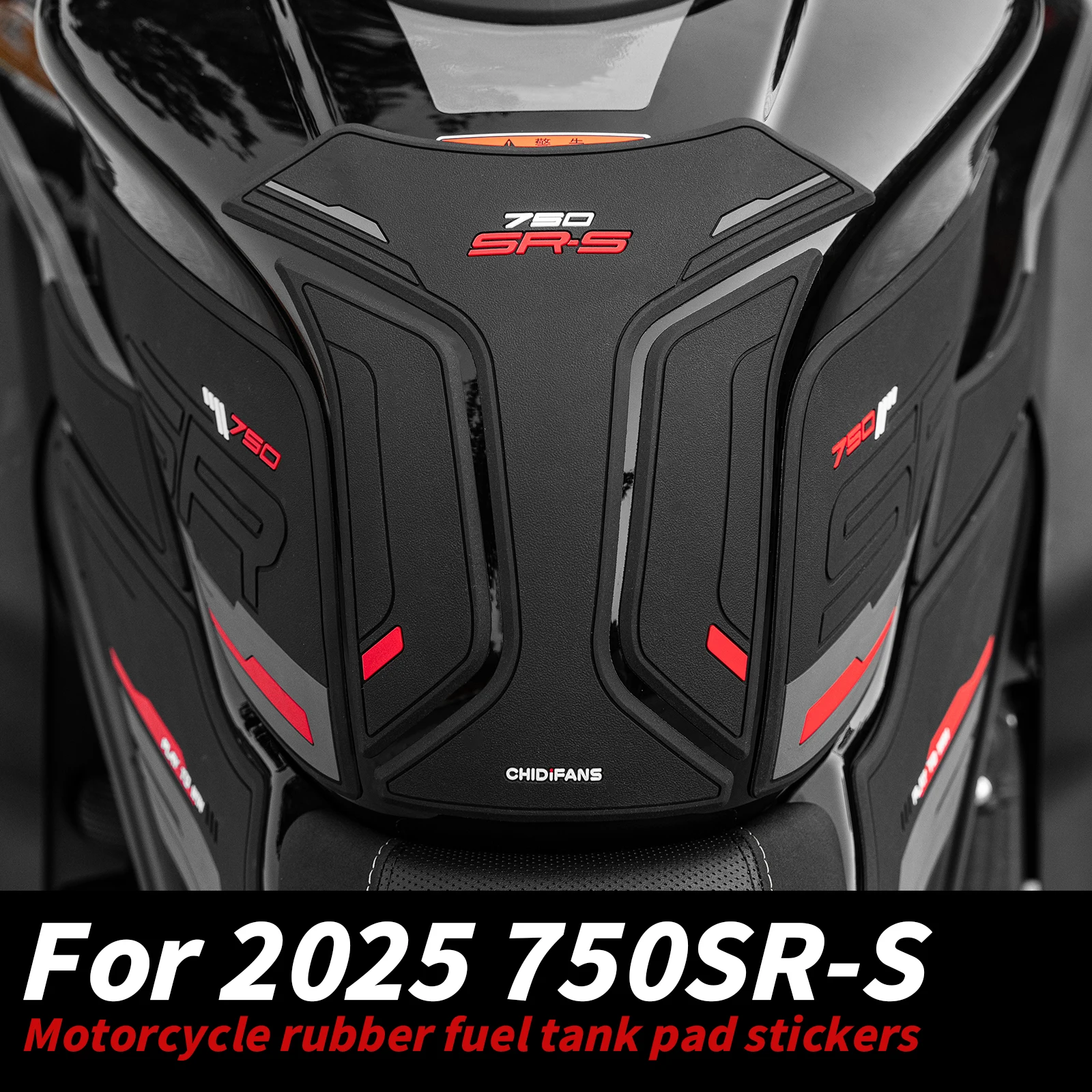

Suitable for 2025 CFMOTO 750SR-S Durable Rubber Tank Pad 3M Adhesive Weatherproof Anti-Wear Decorative Mod Parts