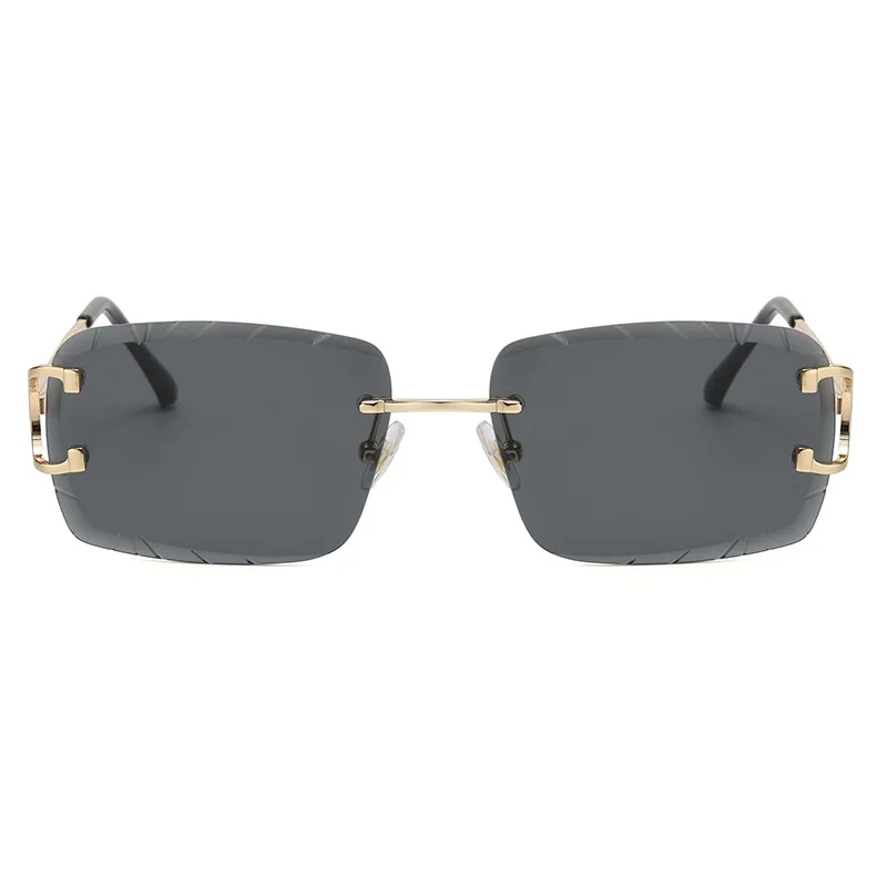Modische quadratische Sonnenbrille Retro Damen und Herren Retro UV400 Reise kleine quadratische Sonnenbrille – Detail 6