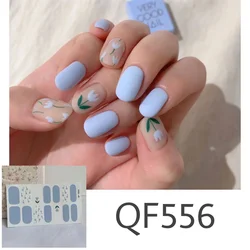 1/3pcs Sweet Nail Stickers New Ins Style Hit Color Manicure Decoracion Accessories Nail Strips Nail Supplies Nail Parts