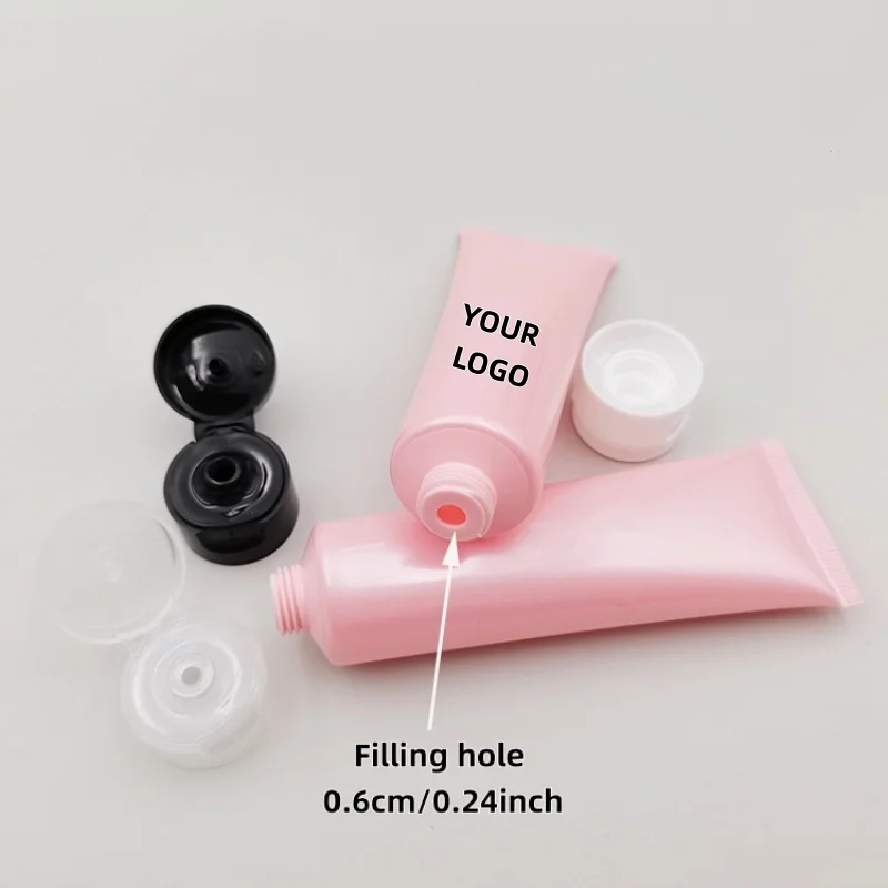 

【Логотип на заказ】50 шт. индивидуальный 30 мл раскладушка розовый тюбик упаковочный лосьон крем для лица и другие материалы для упаковки красоты