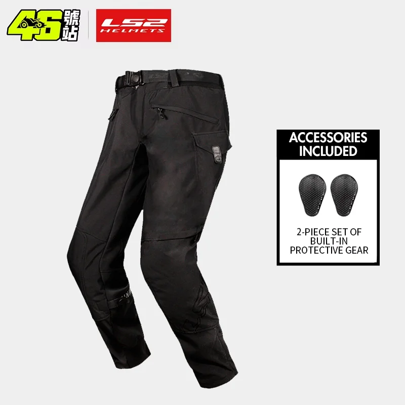 LS2 MP153 DOUGLAS سروال ركوب الدراجات النارية ملابس واقية لركوب الدراجات النارية للرجال مقاومة للماء