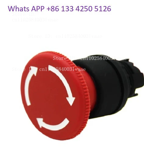 5-個の新しいオリジナル本物の-a22-eストップヘッダースイッチロータリーリセット緊急停止ボタンヘッド