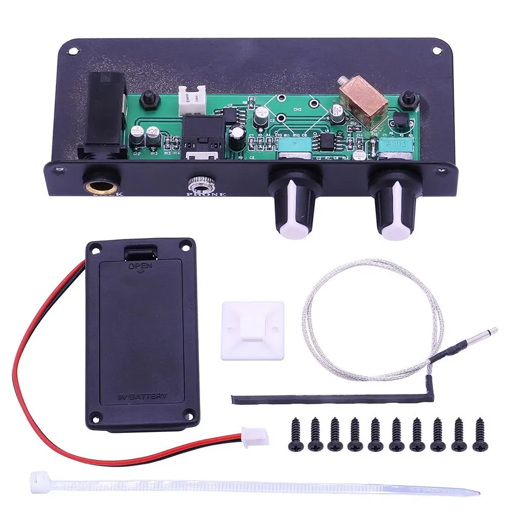 

Микрофон для гитары, бесшумный, для путешествий, активный, с эквалайзером для фолк-гитары