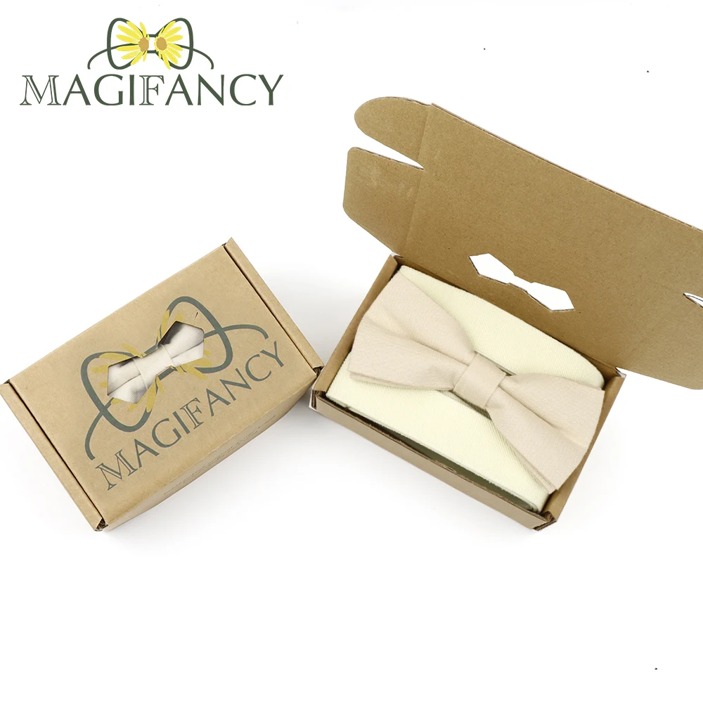 MAGIFANCY – boîte d'emballage pour hommes et enfants, vert, bleu, bretelles élastiques, ensemble de nœuds papillon solides, fête de mariage, accessoire quotidien avec attelle papillon