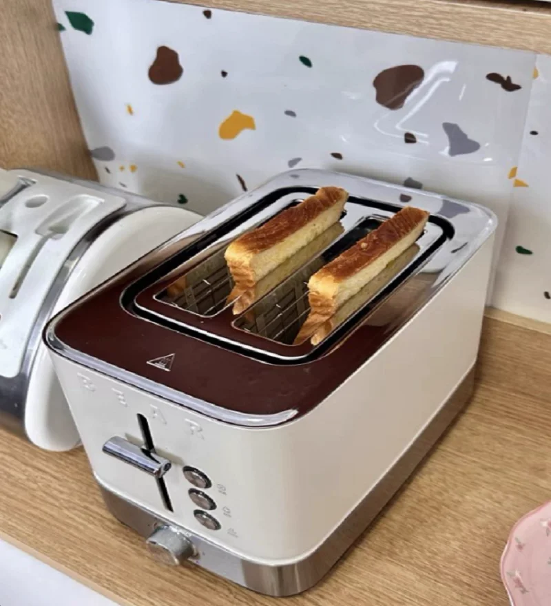 220V Bear Bread Maker Toaster Automatic Breakfast Machine for Home Sandwich Toast DW