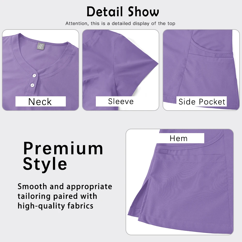 الملحقات الطبية النساء الرجال الدعك أعلى سراويل للجري مجموعة معاطف للأطباء والممرضات سريعة الجافة ملابس العمل تنفس تمتد الملابس السريرية