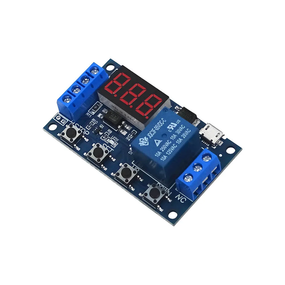 AliExpress EYEWINK DC 6-30V Timer Relay Programmable Delay Relay Module Cycle Timer with LED Display 6V 9V 12V 24V Support Micro USB