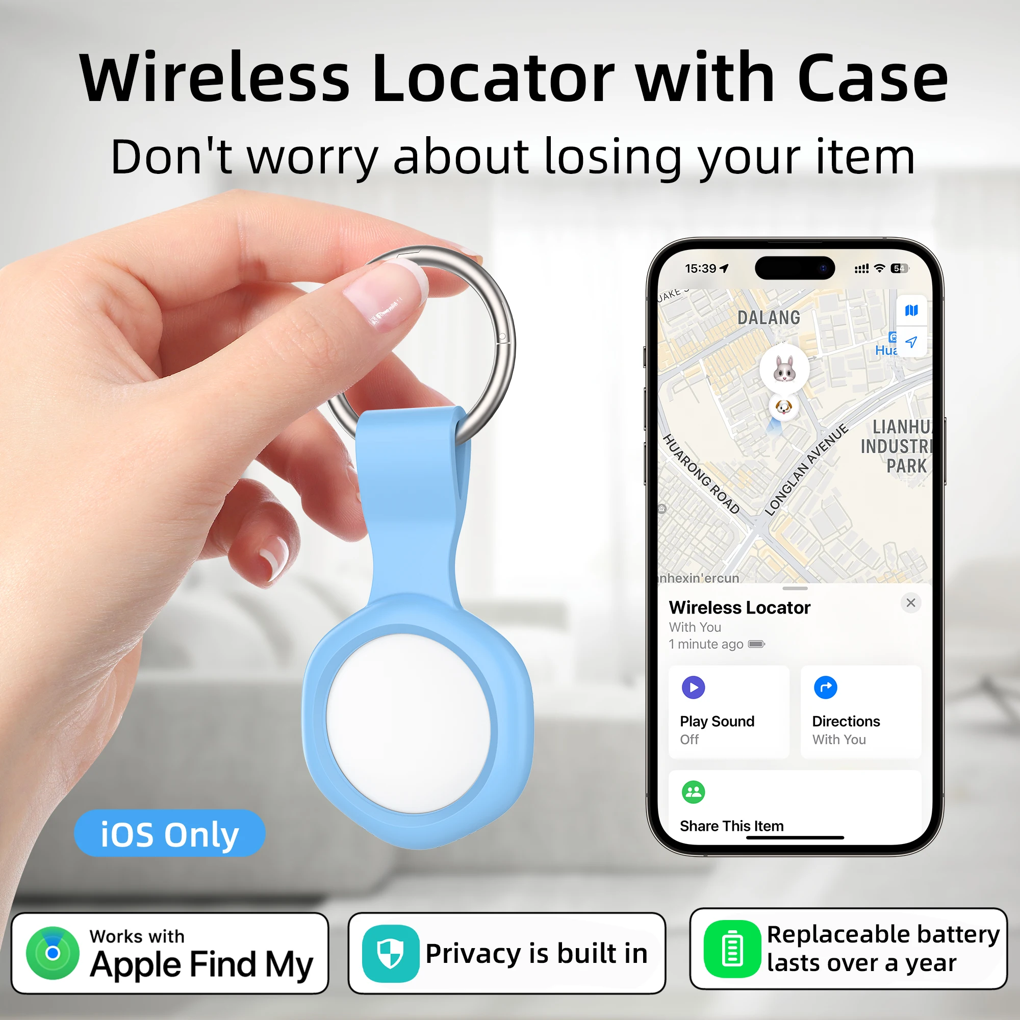 

Smart gps Tracker For Apple Find My APP AirTag child/pet finder Key/bike/bag Anti loss Tracker For Smart Bluetooth item Locator