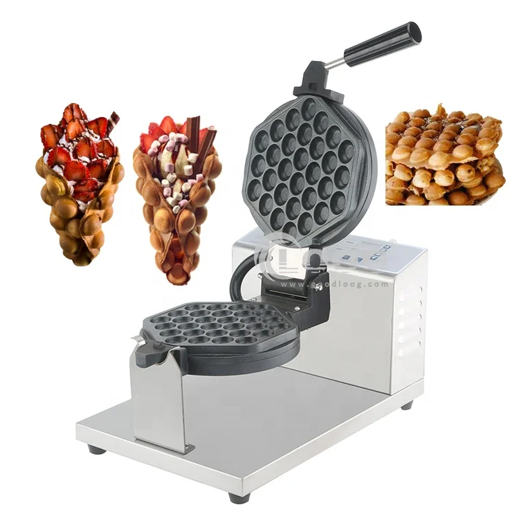High Quality Commercial Egg Bubble Waffle  110V 220V Egg Waffle Machine Non Stick Bubble Waffle
