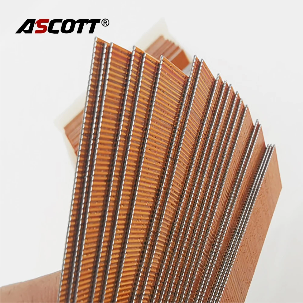 23Gauge 10000pcs 6-30mm Headless Copper Coating Mosquito Nail Brad Nails for Model P630 P625 Straight Stapler