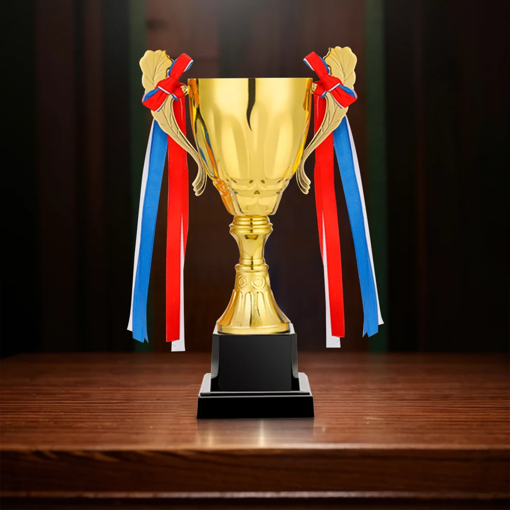 Plastic / Metal Gold Trophy Gold Trophy Cup Height Basketball Football Trophy Winners Award Trophy for Championships Tournaments