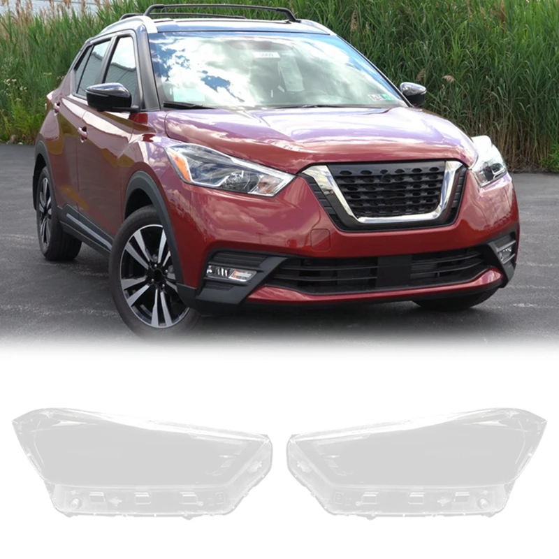 

Car Headlight Shell Lamp Shade Transparent Lens Cover Headlight Cover For Nissan Kicks 2017 2018