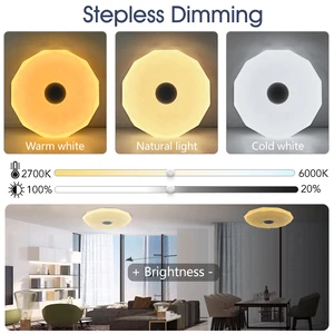 12 principais vendas lampada de teto com som - №10