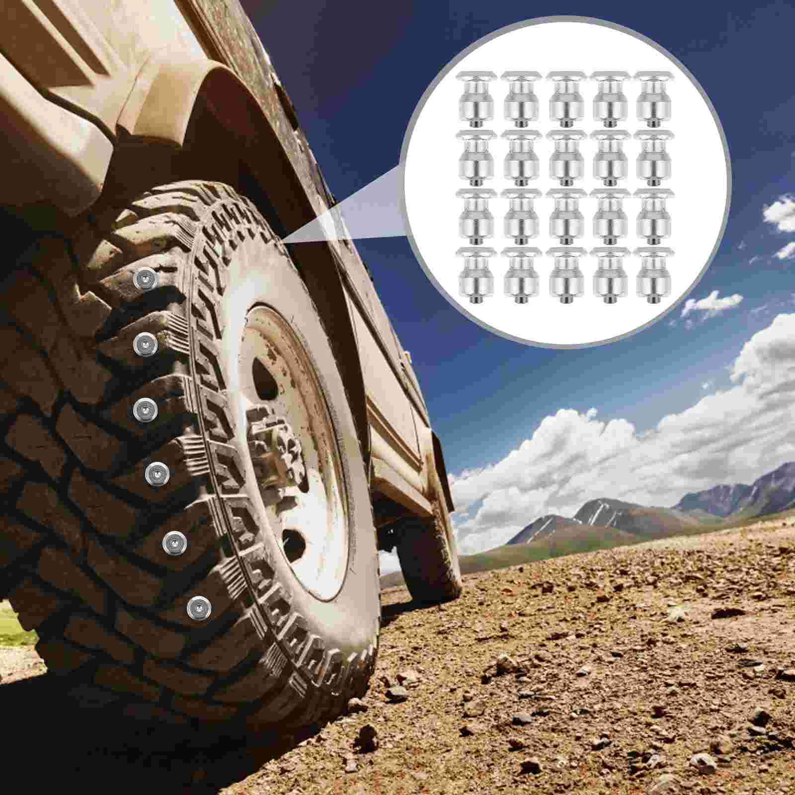 50 Pcs Tire Studs Non Slip Snow Tires Anti-skid Screw Spikes Car Winter Wheel Lugs Bike