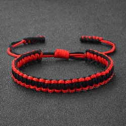 Klassieke String Armbanden Kleurrijke Tibetaans Boeddhistische Gevlochten Touw Armbanden Verstelbare Knopen Handgemaakte Sieraden Voor Geluk Amulet