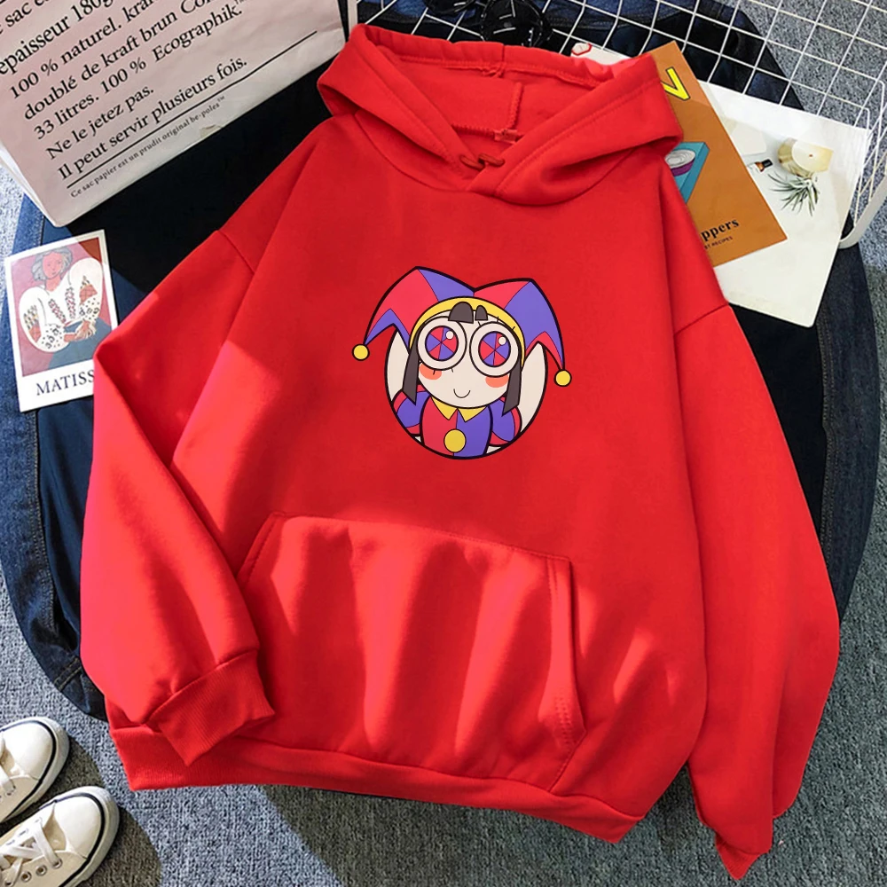 2024 New THE AMAZING DIGITAL CIRCUS Pomni Hoodie Streetwear Woman Graphic Sweatshirt Casual Long Sleeve Winter Pullovers Clothes