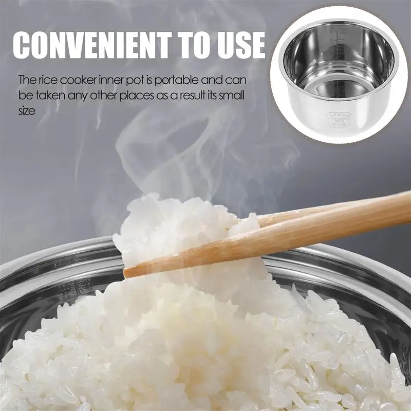 3L Rice Cooker Inner Pot Rice Cooker Multi-cooker Replacement Inner Pot Rice Cooker Liner for Replacement Accessories Kitchen