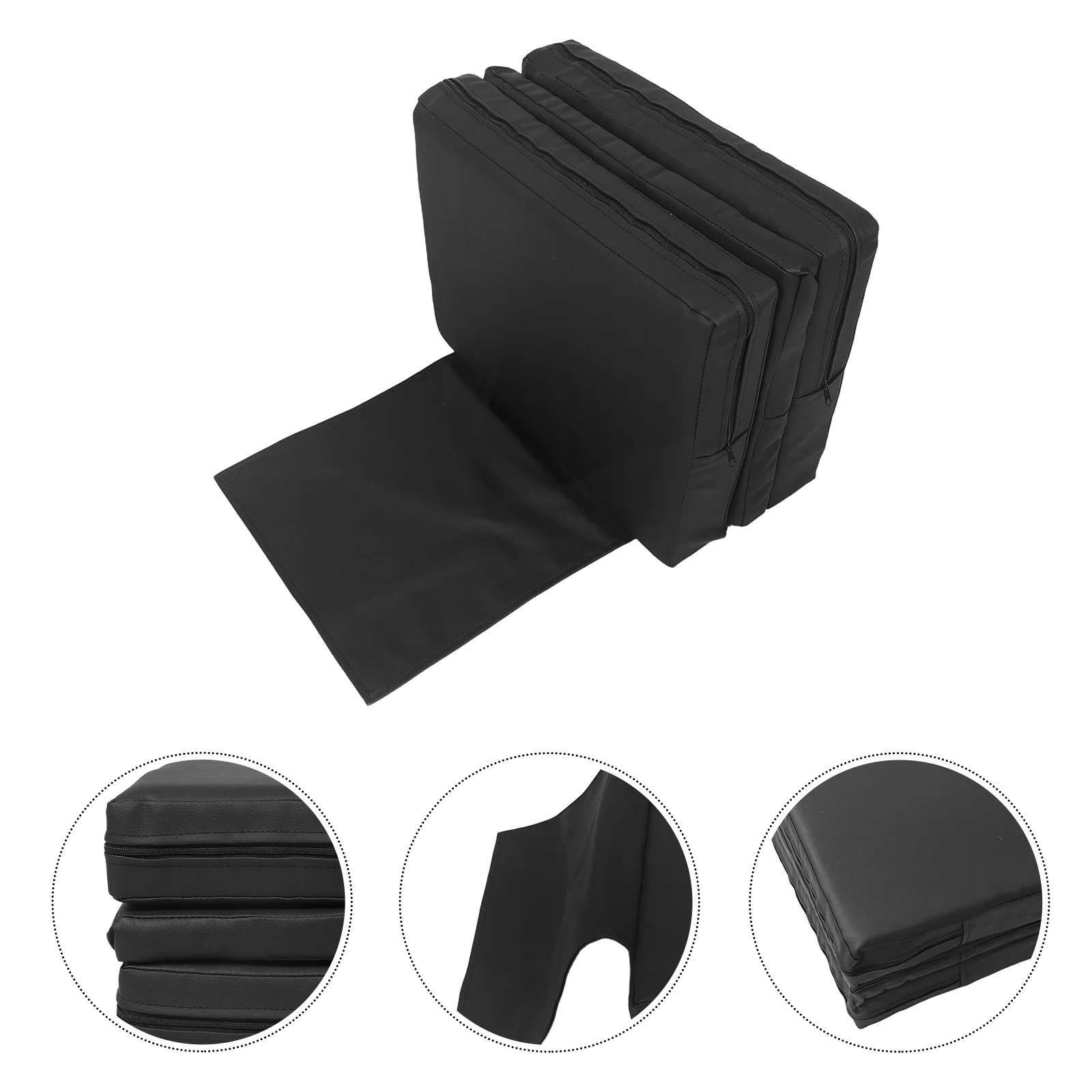 

3-Layer Children Haircut Height-Increasing Seat Pad Thickened Washable Barber Chair Cushion Kids Salon Booster Seat - Massage