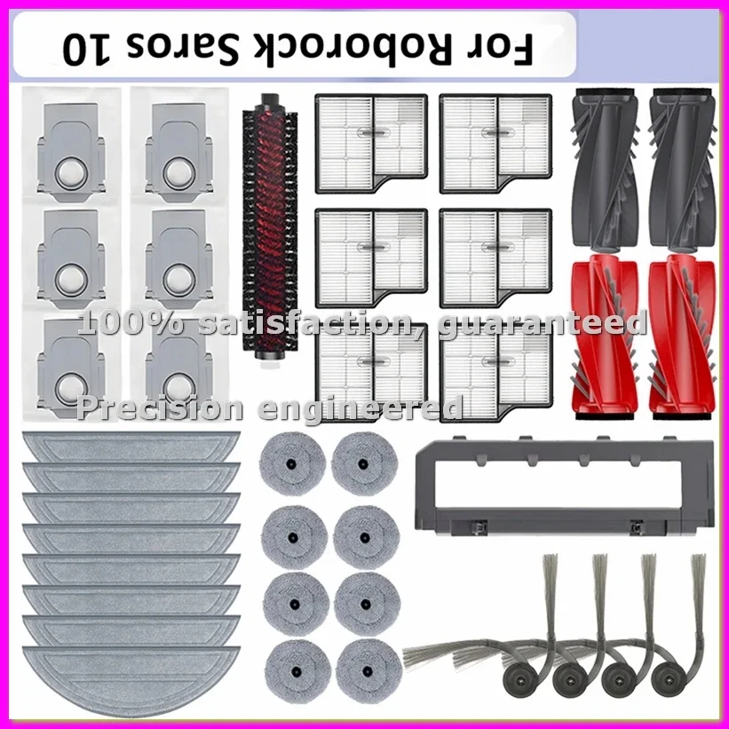For Saros 10/S9 MaxV Ultra/S90ver/G30/A1460RR Vacuum Cleaner Accessories Main Roller Side Brush Mop Cloth-AD23