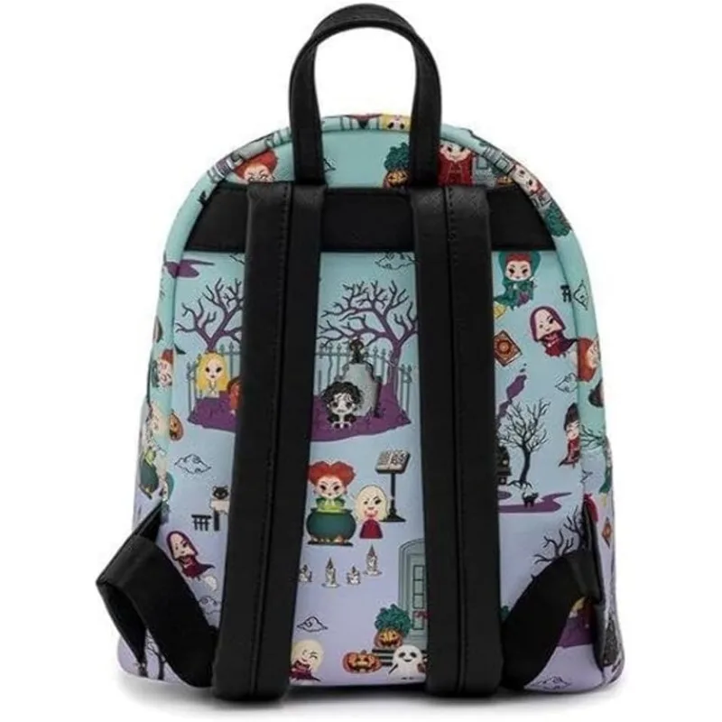 Loungefly Disney Hocus Pocus Scene Womens Double Strap Shoulder Bag Purse Mini Backpack