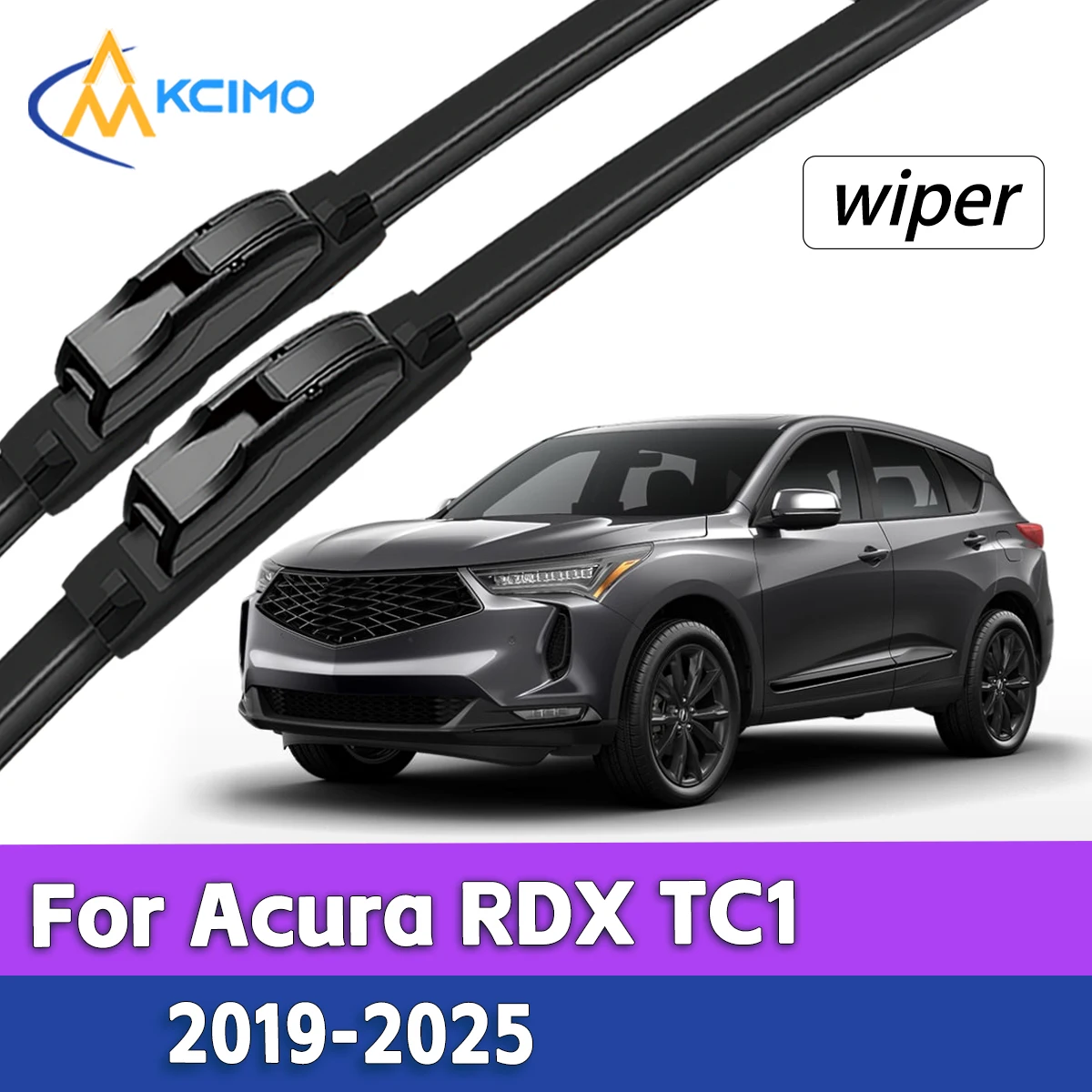

High Grade Rubber Front Windshield Wiper Blades For Acura RDX TC1 2019-2025 Direct Replacement Parts