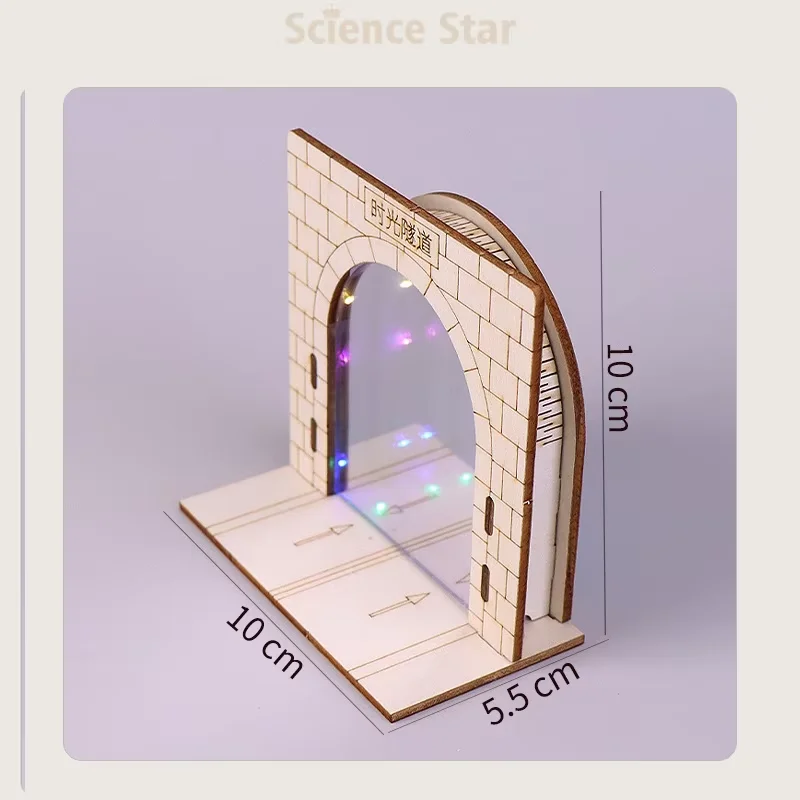 DIY Abyss Mirror Time Tunnel Lamp Visual Calming Fidget Color Glowing Desk Hobby Collectible Indoor Art Decor Holiday Supply