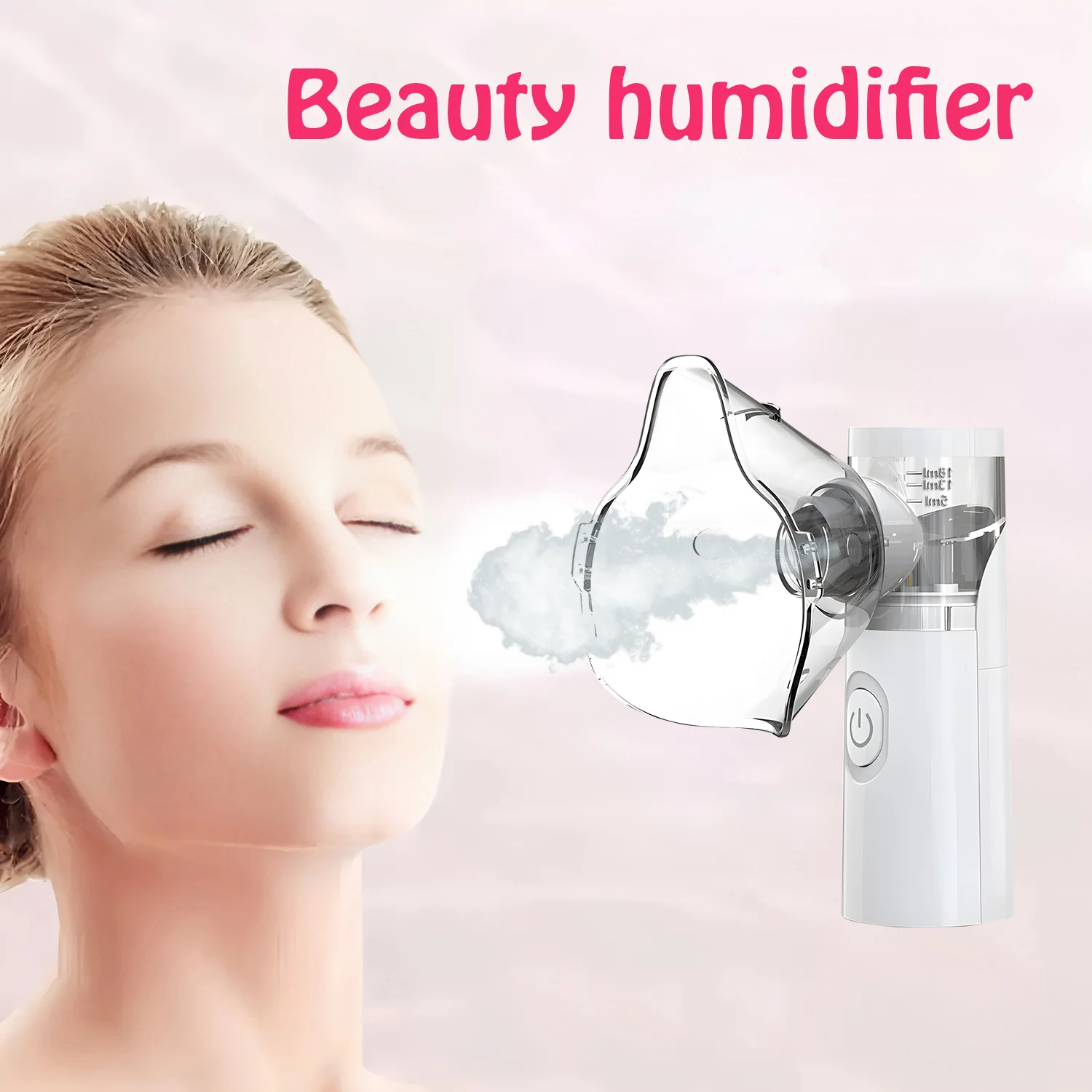 Handheld Facial Sprayer Beauty Face Eyes Oisturizing Mesh Nebulizer & Humidifier for Deep Hydration Skin Care Home Travel